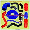 Tubo de silicone automotivo resistente a altas temperaturas acessórios de modificação fábrica direta clipe de tecido colorido cotovelo tubo de silicone automotivo de formato especial