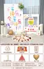 Decoración de Primera Fiesta Estilo Ins Estilo Coreano Fondo de Escena Pared para Niños y Niñas Fiesta de Bebé Tablero Kt con Acabado de Alta Gama 1