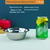 Bacia de sopa de aço inoxidável Chaozhou espessada não magnética para uso doméstico 18cm20 bacia de ferro de aço inoxidável tigela de sopa pequena bacia com bacia magnética para vegetais