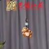 Chaveiro Cavalo Esculpido em Sândalo, Corrente para Celular, Cavalo do Zodíaco, Decoração de Bolsa, Pingente do Cavalo do Ano Yiming Xianyuan