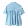Al por mayor Verano 2026 Nuevo Conjunto de Camisa a Cuadros Suelta Casual Estilo Europeo y Americano para Mujer 7356