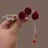 Nuevo clip de torsión antiguo de lirio, orquídea, tulipán, borla, pinza para el pelo, pasador de pelo, accesorios para el cabello de ropa china
