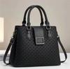 Bolso de Hombro Cruzado Transfronterizo Atmosférico 2024 Nuevo para Mujer Portátil con Relieve Estampado de Moda Bolso de Madre Bolso de Hombro Versátil