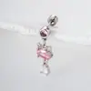 Nuevos Pendientes de Hueso de Oreja con Colgante de Gato Dulce y Lindo, Clavo de Oreja, Moda Nicho, Tornillo de Diamante, Varilla Retorcida, Piercing