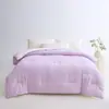 Colcha de grado A, simple, de color sólido, engrosada, cálida y termorreguladora para las cuatro estaciones, para uso en hotel, disponible para envío directo