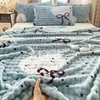 Nova manta de fleece bolha com estampa de leopardo para cochilos no escritório, manta de sofá para casa, manta de carro, manta de presente