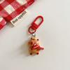 Adorable llavero con colgante de capibara, accesorio para mochila escolar, regalo creativo para estudiantes y novias.