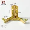 Soporte de bisagra pequeño en forma de S con cierre oculto antirrobo para cajas de embalaje, accesorios para cajas de regalo y joyería, bisagra de avión