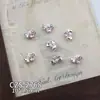 Accesorios Populares Dorados para Uñas con Temática de Mariposas, Ultra Brillantes, Lujo Ligero, Mariposa de Diamantes Rosas Girly, Decoraciones para Uñas en Forma de Corazón