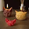 Molde de Silicona para Velas de Aromaterapia, Colgantes de Joyería, Cabeza de Gato, Ojo de Gato, Gato de Halloween, Murciélago, Molde para Manualidades, Venta al por Mayor