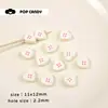 Cuentas de Corazón de Manzana Bolso de Cuentas Colgante Hecho a Mano DIY Pulsera Hecha a Mano Collar Pendientes Accesorios de Joyería
