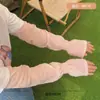 Mangas de Seda Helada Holgadas de Verano, Guantes de Protección Solar para Conducir al Aire Libre, Mangas de Mano de Protección Solar Física, Mangas de Hielo de Moda Versátiles Estilo Coreano