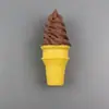 Ímã de Geladeira de Sorvete Simulada, Brinquedo de Comida Sobremesa Simulada, Adereços de Modelo de Casquinha de Sorvete, Enfeites Decorativos para Loja de Sorvetes