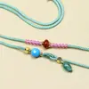 Cordón de Colgante de Loto de una Cara con Colgante de Jade y Oro, Cordón de Collar Tejido a Mano de Jade Fresco para Hombres y Mujeres, Venta al por Mayor