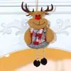 Decoraciones Pequeñas Colgantes de Árbol de Navidad Nuevas Transfronterizas Colgante de Navidad para Personas Mayores Muñeco de Nieve Reno Decoración de Ventana Adornos Colgantes