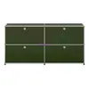 Gabinete Verde Oliva Combinación de Módulos de Color USM Limitado Aparador Mediano Estante de Exhibición de TV Mesita de Noche Almacenamiento