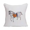 Almohadas Personalizadas Amazon Transfronterizas Cojines para Sofá Bordado Imitación Seda Lujo Ligero Hotel Mesita de Noche Lumbar