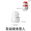 Yumeyin Papá Noel Copo de Nieve Campana Lazo Caja de Regalo Árbol de Navidad Vela Candelabro Adorno Molde de Silicona