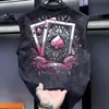 Design de Marca da Moda, Camiseta Estampada de Manga Curta Nichada e Única para Homens, Top Versátil Estilo Americano com Estampa de Espadas