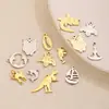 Colgantes Pequeños Populares Transfronterizos de Acero Inoxidable con Formas de Animales Lindos, Accesorios de Acero de Titanio para Hacer Joyería de Collares y Pulseras DIY
