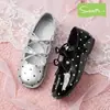 Zapatos de Princesa Snuffy para Niñas Zapatos de Cuero para Niños Otoño 2026 Nueva Moda Elegantes Zapatos para Niñas con Suela Suave