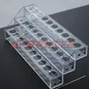 Suporte de exibição de acrílico multicamadas para pó liofilizado de ampolas, suporte de exibição invisível para batom, óculos, suporte de exibição em degraus para live