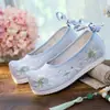 Nuevos Zapatos Antiguos Ming Zapatos Hanfu Zapatos Bordados para Mujer Zapatos para Mujer con Aumento de Altura Interior Zapatos a Juego con Hanfu Zapatos de Ropa Antigua