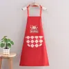 Avental Impermeável de Desenho Animado do Ano do Serpente para Uso na Cozinha, Avental de Cozinha à Prova de Óleo com Texto Impresso, Roupa de Trabalho para Catering para Mulheres