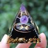 Nuevo Cristal Natural Transfronterizo Piedra Triturada Resina Pirámide Adorno para el Hogar Artesanía Adorno para el Hogar Chakra