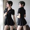Uniforme sexy de policial com mais de 200kg uniforme de comissária de bordo terno profissional fantasia de role-playing para boate lingerie sexy