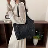 Bolso Tote de Estilo Dulce de Moda de Este Año para Mujer, Nuevo Modelo Verano 2026, Bolso de Hombro Adornado con Pedrería, Bolso de Axila con Lazo