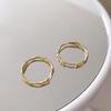 Nuevos Aretes de Plata Esterlina S925 Ultrafinos, Elegantes, Aretes Completos de Plata Esterlina, Aretes Simples, No es Necesario Quitárselos al Dormir