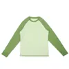 Oveja Perdida Lana Merino Infantil Unisex Secado Rápido Transpirable Camiseta Exterior Merino Color de Contraste Manga Larga