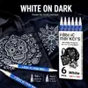 Caneta de tecido dupla face transfronteiriça Caneta para pintura em tela DIY Caneta lavável para roupas à prova d'água com proteção UV Conjunto de canetas para grafite
