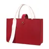 Bolsas de Feltro Atacado com Fitas, Bolsas Tote para Feiras de Negócios, Sacolas de Presente Promocionais, Logo Personalizável, Bolsas Tote Color Block