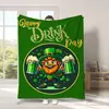Nuevo St de Venta Caliente Transfronterizo Amazon Temu. Manta del Día de San Patricio Manta Navideña Manta de Regalo Festivo