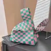 Bolso Tote Nuevo de Moda con Lindo Diseño de Animal, Bolso de Mano Versátil para Mujer, Estilo Coreano y Japonés, Bolso de Punto para Exteriores para Damas