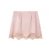 Z Estilo Europeo y Americano Transfronterizo 2025 Nueva Moda Elegante para Mujer Venta al por Mayor Encaje Empalmado Sexy Estilo Chica Caliente Falda Corta Ajustada a la Cadera