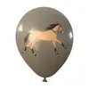 Globos Temáticos de Equitación de 12 Pulgadas Patrón de Ocho Caballos Globos de Látex Decoración de Cumpleaños Arreglo Juguetes Globos Engrosados