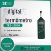 Detector de temperatura e umidade digital tipo TES-1360A