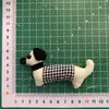 Nuevo Dibujo Animado Empalme Tira Larga Cabeza de Perro Oso DIY Forma de Perro Dachshund Pasador Accesorios para Maletas Ropa Accesorios