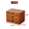 Escritorio de Oficina de Madera Maciza Gabinete de Almacenamiento Caja de Madera Zakka Cajones Múltiples Tipo Dormitorio Caja de Almacenamiento para Cosméticos