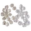 Perla sintética ABS hojas planas accesorios de resina DIY con agujero concha peonía pétalos de peonía pegamento cremoso aretes pasador venta al por mayor