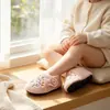 Chinelos de Algodão Infantis para Outono e Inverno, Estilo Família, Espessos, Antiderrapantes, Silenciosos, Sapatos de Algodão Cartoon para Casa, Chinelos Quentes para Meninos e Meninas
