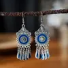 Aretes de Plumas, Aretes con Atrapasueños en Forma de Flor, Aretes de Verano al por Mayor