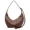 Bolso Nuevo de Comercio Exterior de un Solo Hombro Bajo el Brazo Transfronterizo Retro de Mano Gran Capacidad Bolso Simple de Media Luna Versátil para Viajes Bolso de Empanada
