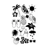 Nuevas pegatinas de tatuajes de purpurina creativas de bricolaje transfronterizas de Amazon para niños y adultos, Y2K Navidad Halloween
