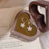 Pendientes Florales Dulces con un Toque de Lujo Ligero, Llenos de Piedras de Circonita, Estilo Sencillo, Elegancia Exquisita, Versátiles para el Uso Diario