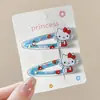 Pinza para el pelo sin costuras de Gatito Kt Corazón de Niña Dibujos Animados Pinza Lateral Niña Linda Mechón Pieza para el Cabello Tocado