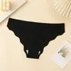 Ropa Interior Femenina Transfronteriza Europea y Americana Talla Grande Sexy Delgada Transpirable de Secado Rápido Deportiva de Cintura Baja de Seda de Hielo Sin Costuras para Mujer